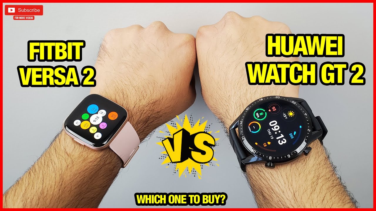 Fitbit Versa 2 vs Huawei Watch GT 2