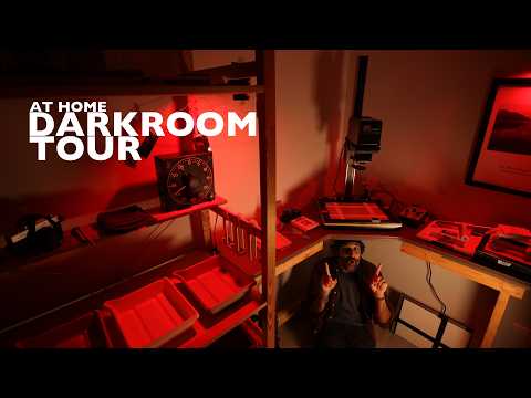 small at home darkroom setup & studio tour