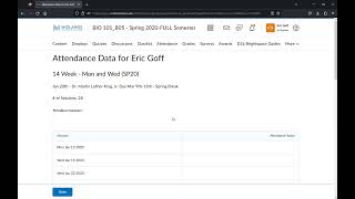 Common D2L Tools Attendance
