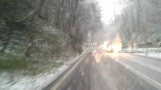 Peak District Derbyshire Dales Sleet and flooding
