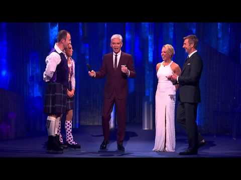 Lukasz Lifts His Kilt At Phillip - Dancing On Ice