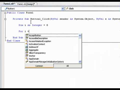 VB NET Tutorial 15   For Loop Visual Basic 2008 2010