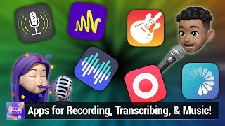 Microphone Apps for iPhone & iPad - Just Press Record, Ferrite, GarageBand, Otter, & more
