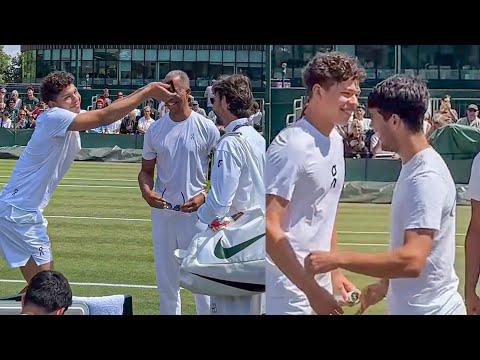 Alcaraz's Reaction When Shelton Got Him & Ferrero Laughing | Wimbledon 2025