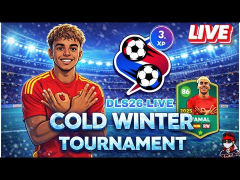 🟢 Live DLS 26 🔥| Completing Cold Winter Tournament In Dls 26 ❄️