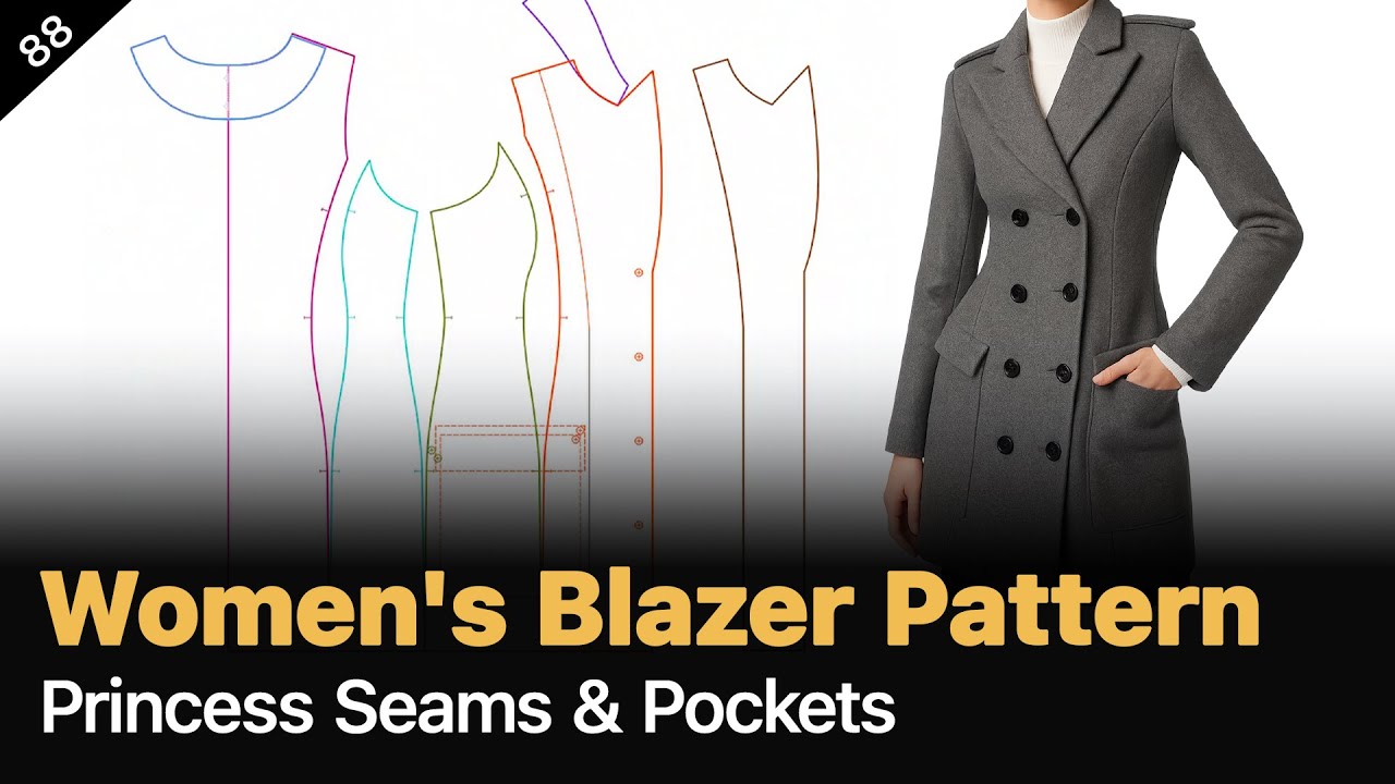 Princess Seam Adjustments & Pocket Drafting – Step-by-Step Guide