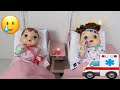 baby alive abby and drake go to the hospital in an ambulance 🚑