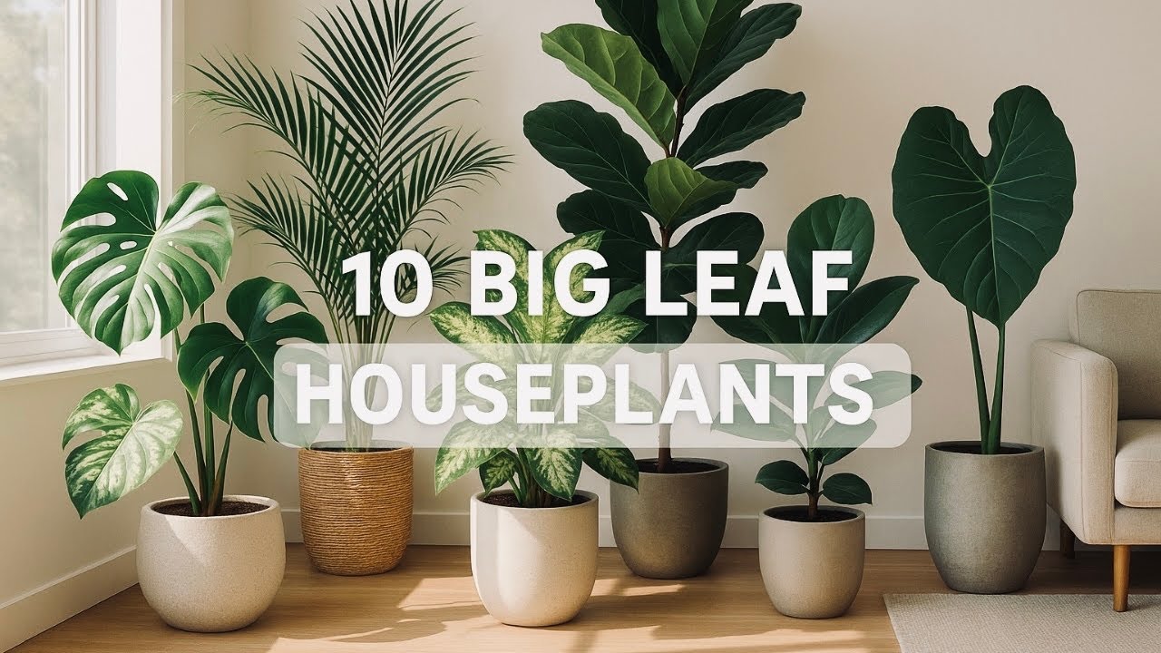 10 Big Leaf Houseplant's | Transform Your Home with Big Leaf Plants