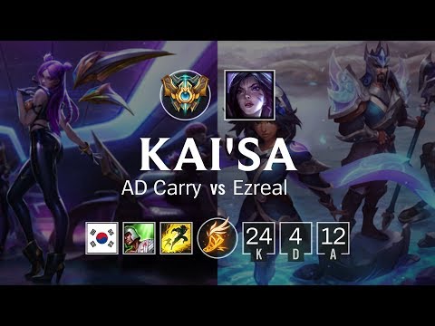 Kai'Sa ADC vs Ezreal - KR Challenger Patch 8.23