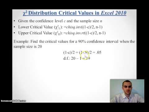 Ch 6 4  Confidence Intervals for Variance and Standard Deviation