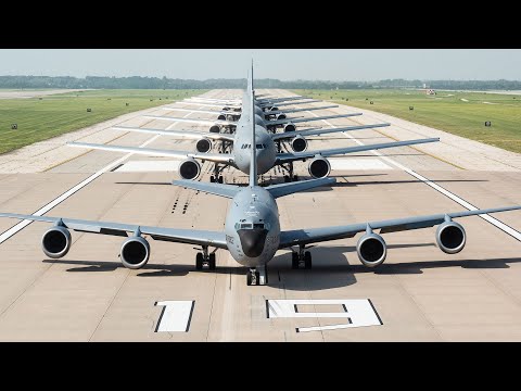 USAF Recently Conduct Massive Combat Readiness KC-135 Stratotanker and KC-46 Pegasus in Actions