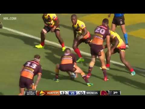 Brisbane Broncos VS PNG Hunters   Match Highlights   2018 Trial