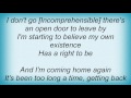 Barry Manilow - I'm Comin' Home Again (Unfinished Version) Lyrics