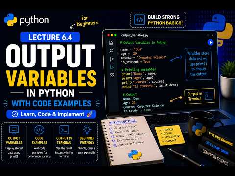 Lecture 6 4 Print Function Output Variables Explain With Code Skillify Python Course