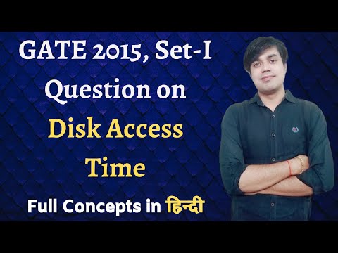 GATE 2015, Set-I Question on Disk Access Time