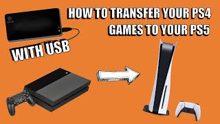 How To Export PS4 Games to PS5 with a USB External Drive