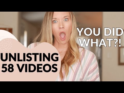 Why I Unlisted 58 Videos on my YouTube Channel [It Didn't Ruin my Channel]
