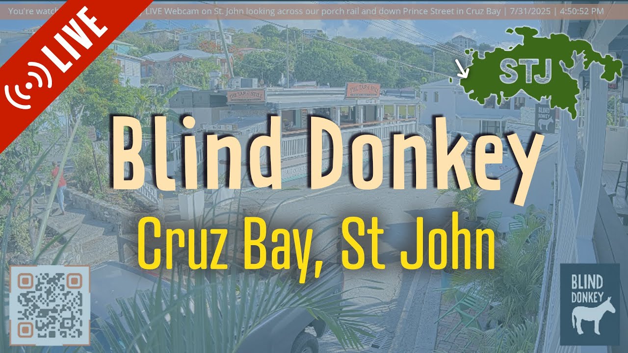 Live webcam view of Blind Donkey Porch, Cruz Bay