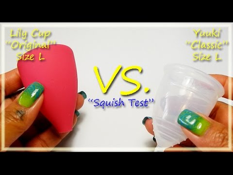 Lily Cup Original VS. Yuuki Classic "Squish Test" - Menstrual Cups