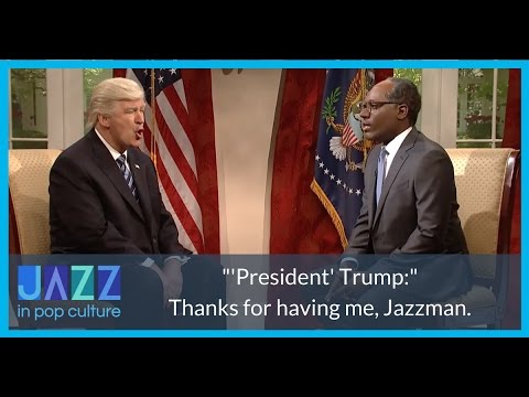 "Trump" calls Lester Holt a "Jazzman"... again!