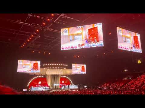 Blast Rival donk 1v5 live crowd reaction