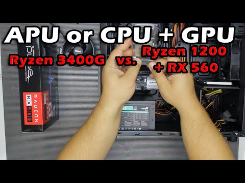 APU Or Weaker CPU + GPU: Ryzen 3400G vs. Ryzen 1200 + RX 560 / Overclock Included
