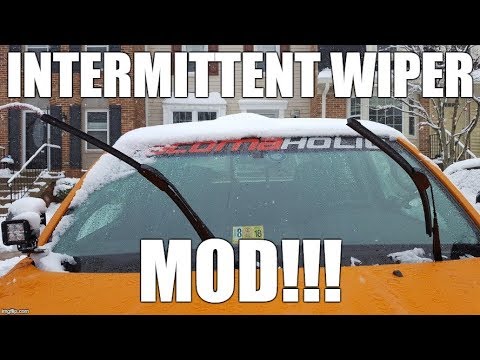 Toyota Tacoma Intermittent Wiper Mod Switch Install SUPER EASY!