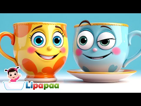 Cup and Saucer Song ☕ | Fun Kids' Tea Party Dance 🎶🕺💃 | Lipapaa Rhymes