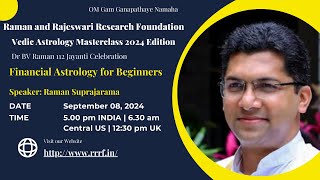 Financial Astrology for Beginners by Raman Suprajarama