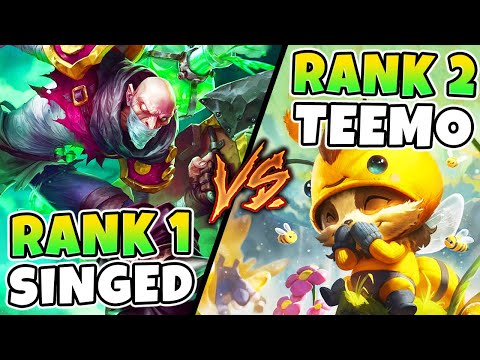 RANK 1 SINGED VS. IPAV TEEMO TOP! BATTLE OF THE ANNOYING ONE TRICKS - League of Legends