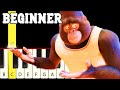 A Sky Full Of Stars Sing 2 Very Easy And Slow Piano Tutorial Only White Keys