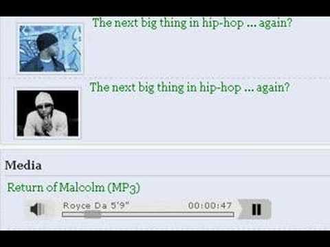 Royce Da 5'9 - Return of Malcolm(Spittin straight fire)