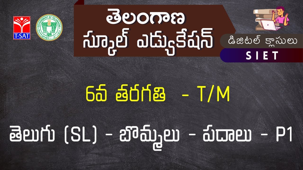 VI Class (U/M) || తెలుగు (SL) - బొమ్మలు - పదాలు - P1