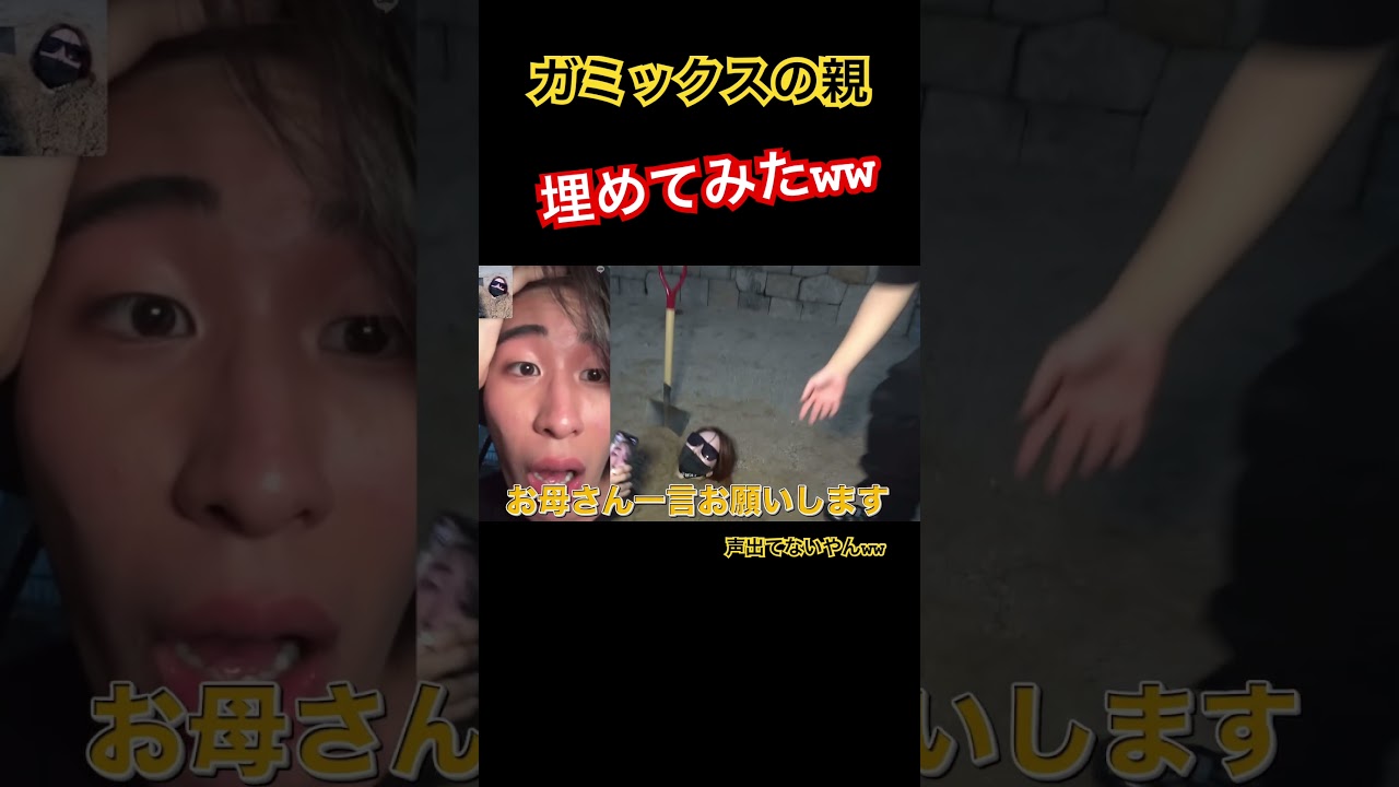 ガミックスの親埋めてみたww #ガミックス #切り抜き #がーどまん #youtube #shorts #shortvideo