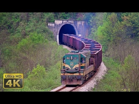 EMD G16 "Kenedi" locomotives - Railway line Zivinice - Zvornik Novi - Brasina [4K]