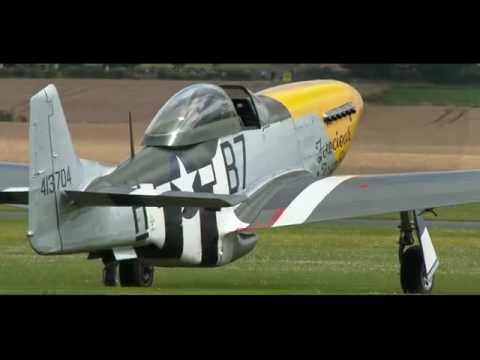 North American P-51D Mustangs at Flying Legends 2014