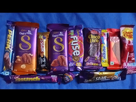 Cadbury  5staR , Cadbury,  kitkat,  dairy milk, Milkybar, munch,    lollipops and kinder Joy