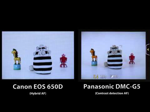 Canon 650D Hybrid AF Vs. Panasonic DMC-G5 - by dpreview.com