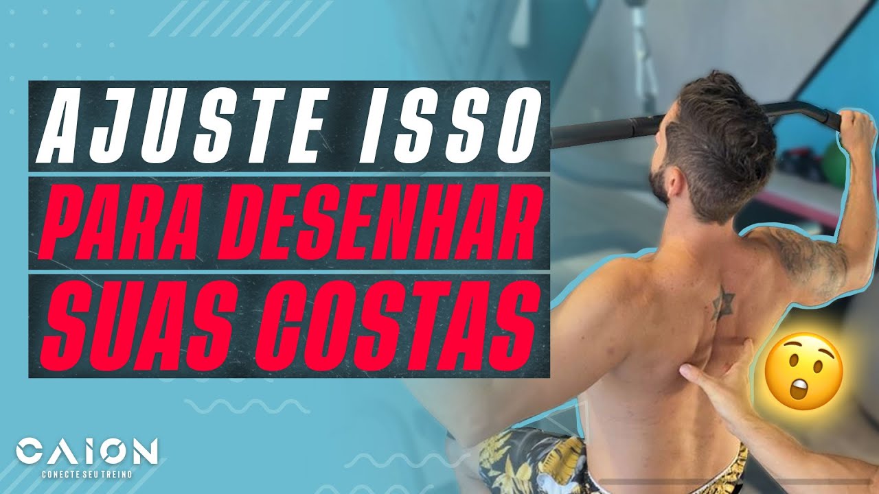 Técnica simples para DESENHAR as COSTAS | Puxada no Pulley