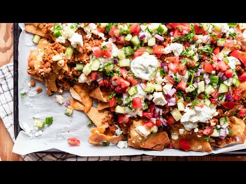 How to Make Greek Nachos ... the BEST party appetizer!