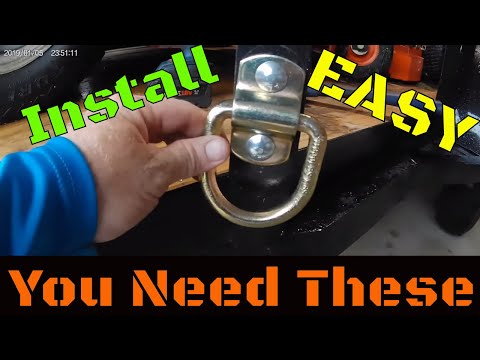 Trailer upgrade - Installing Anchor tie downs DIY