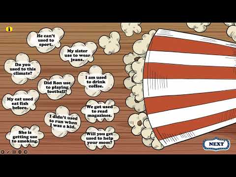 Amusement Park Quest: used to, to be used to, to get used to