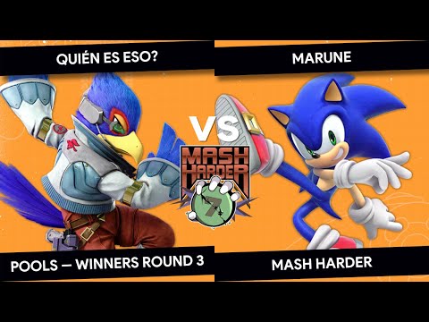 Mash Harder 7 - QUién es ESO? (Falco) vs MaRune(Sonic) - Pools Winners Round 3