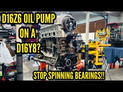 ACL D16Z6 OIL PUMP ON A D16Y8..?? HOW..? #honda #dseries #automotive #d16 #build #engine