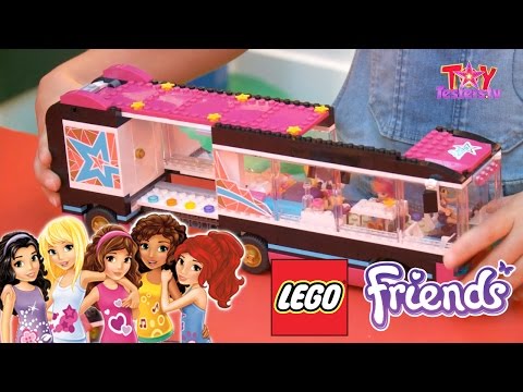 LEGO Friends Pop Star Review 41106 Tour Bus, 41105 Stage