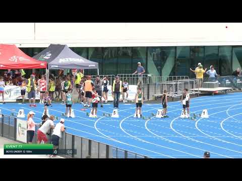 Boys Under 12 100m H1 - 2020 State Combined Events Championships // LAVicTV