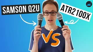 Video thumbnail for Samson Q2U vs Audio Technica ATR2100x (Comparison and Review) by Joe at Claricast