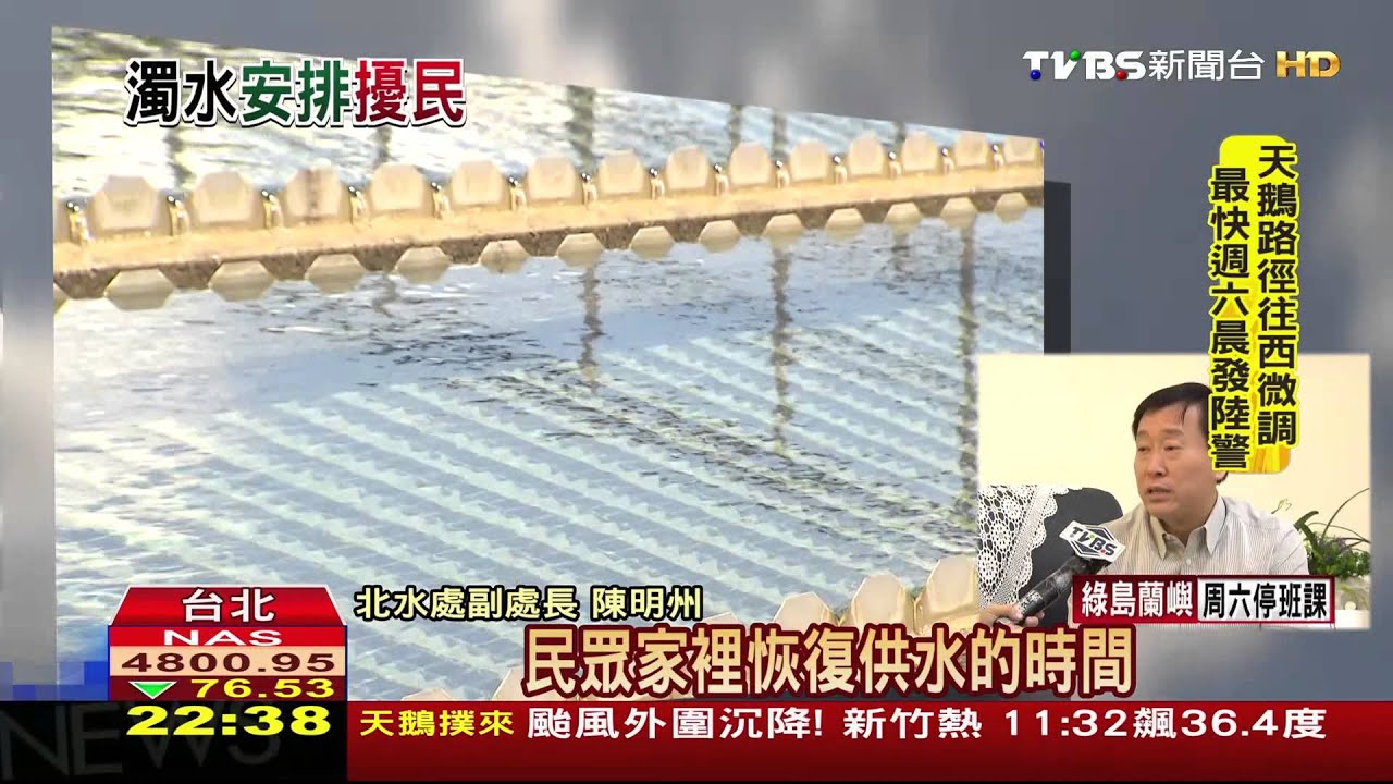 防颱警戒／濁度超12000度即「停水」　雙北153萬戶受影響