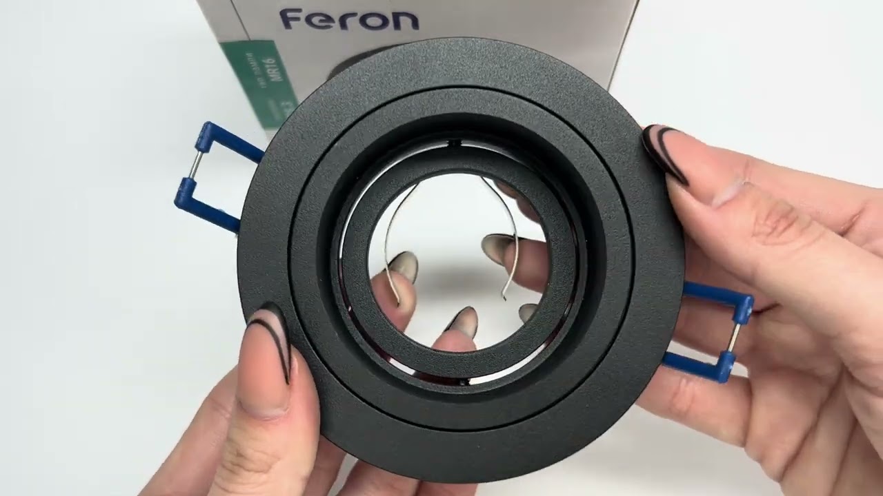 Врезной точечный светильник FERON DL8340 черный 01830