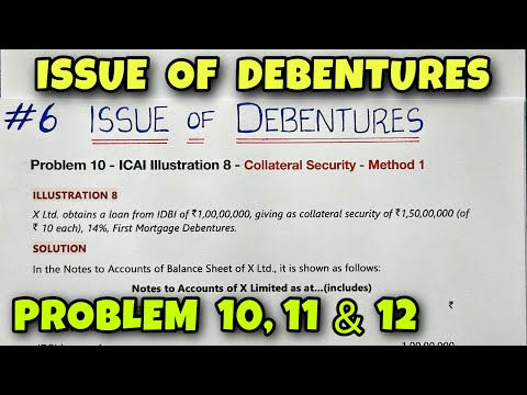 1 Issue of Debentures Concept Journal Entries Class 12 CA Foundation By Saheb Academy
